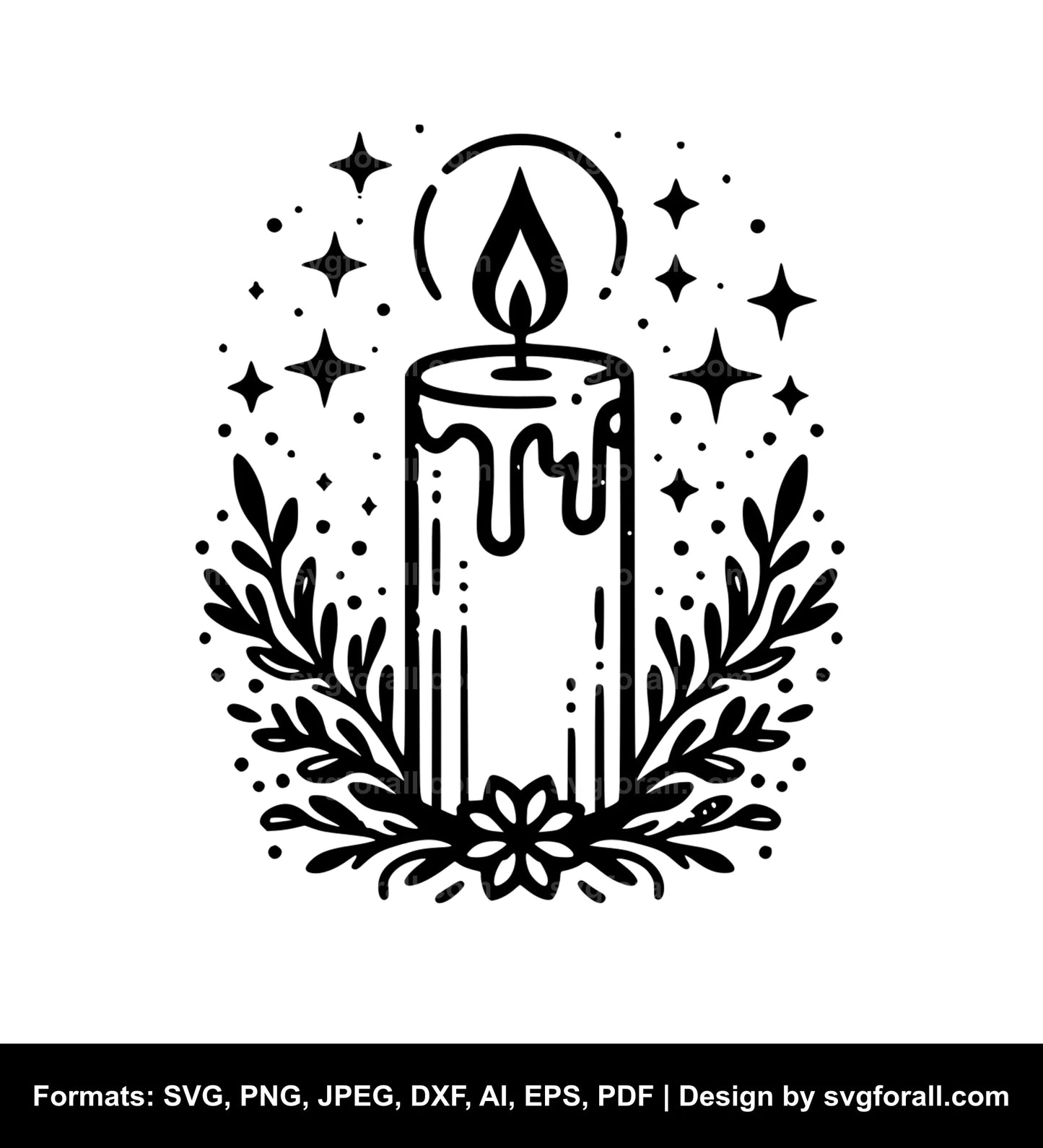 Candle SVG Vector