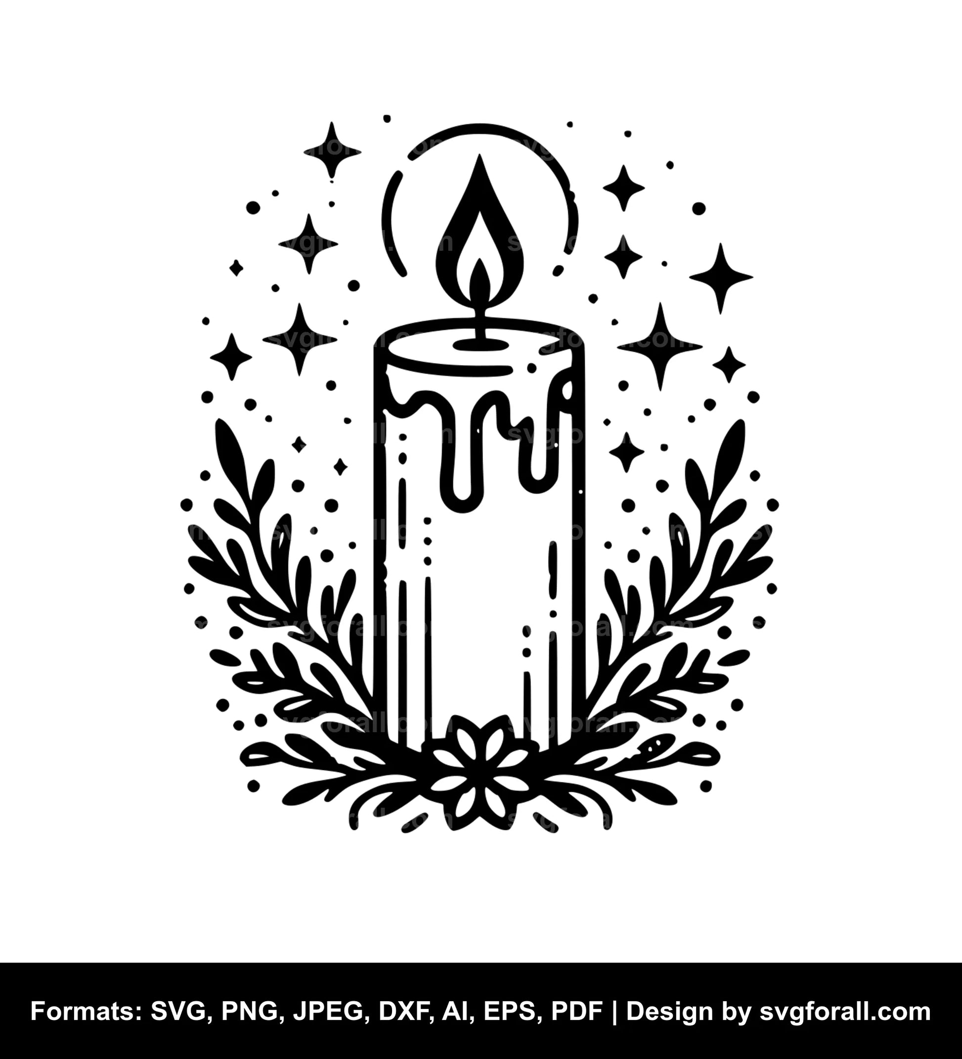 Candle SVG Vector