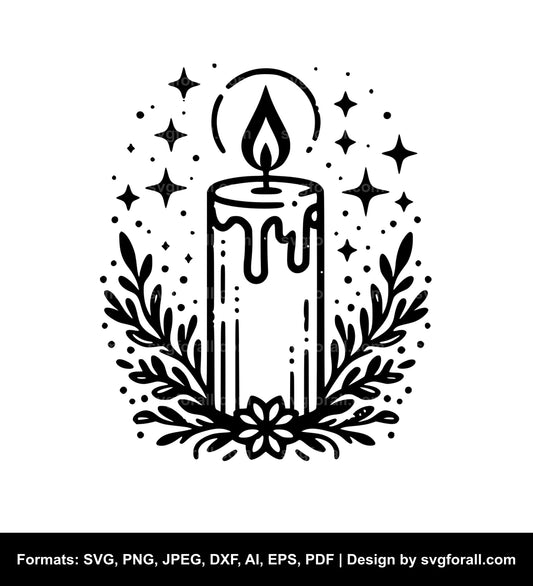 Candle SVG Vector