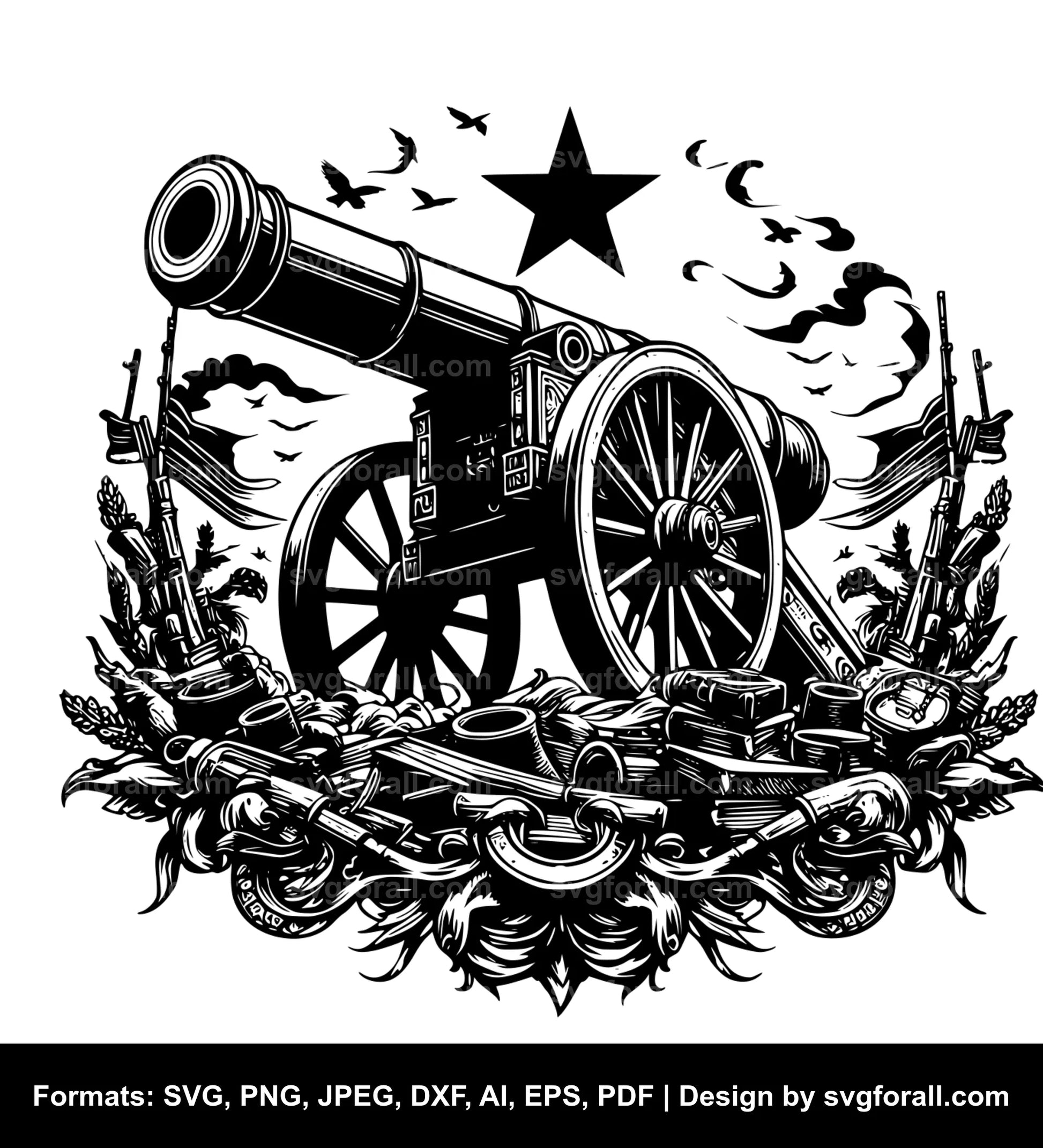 Cannon Vector SVG