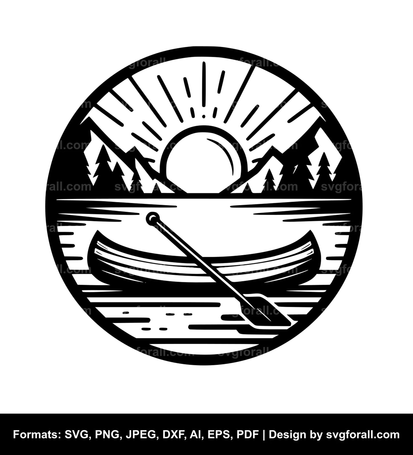 Canoe Vector SVG