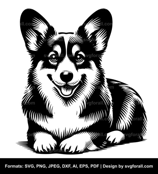 Cardigan Welsh Corgi Dog SVG File