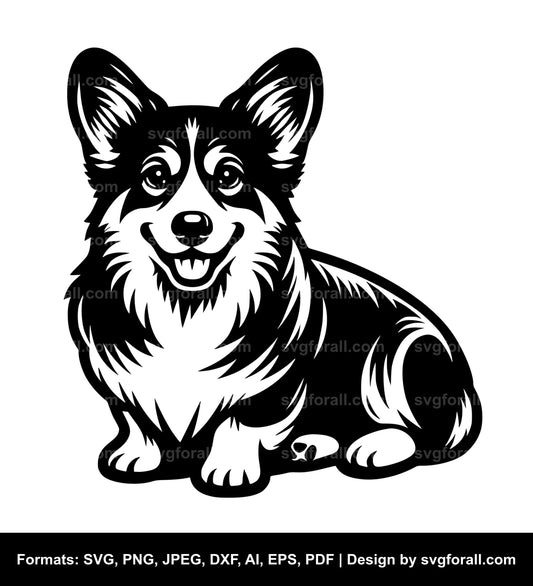 Cardigan Welsh Corgi Dog SVG PNG