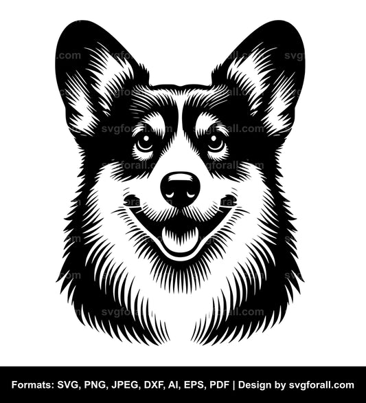 Cardigan Welsh Corgi Dog Vector SVG