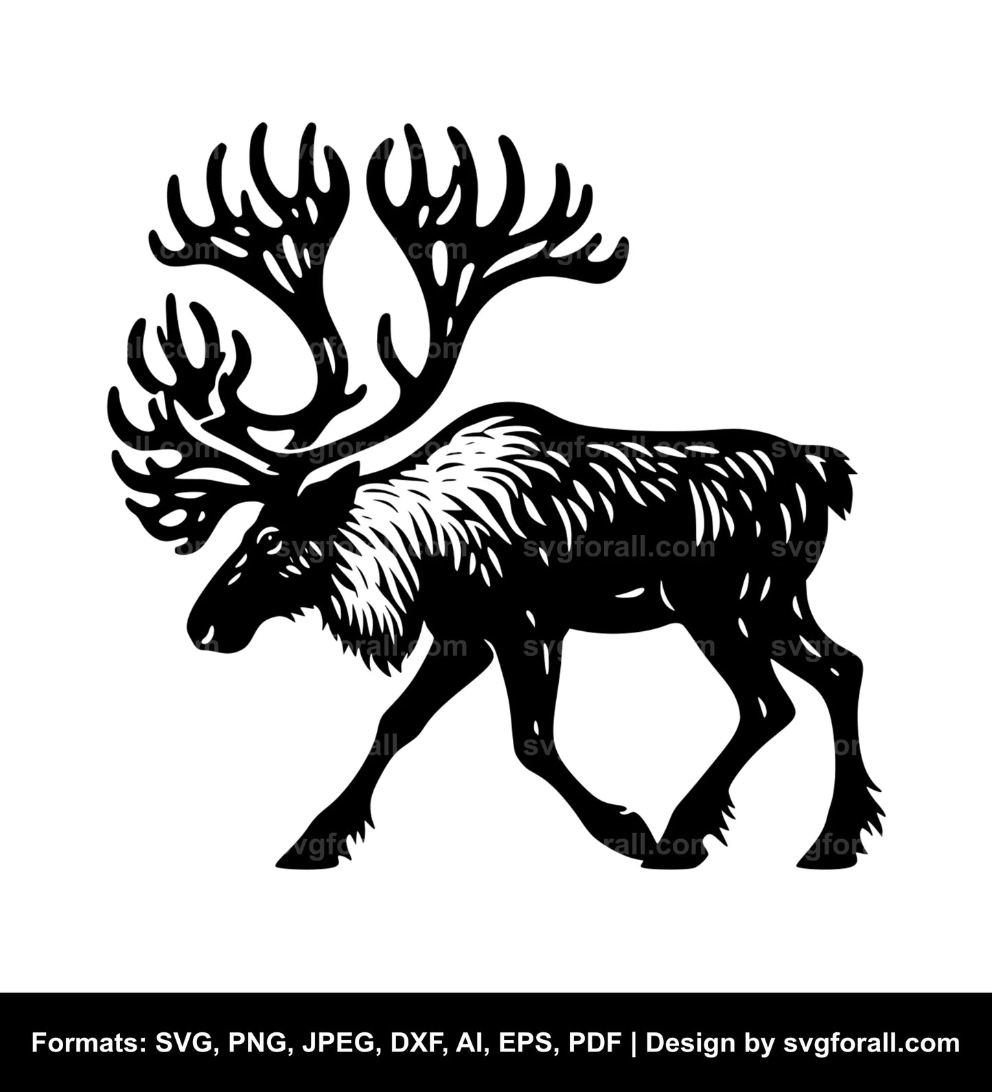 Caribou SVG Clip Art