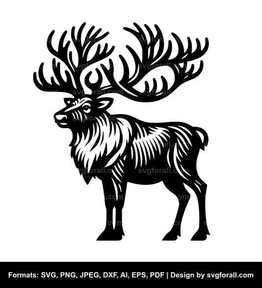 Caribou SVG Cut File