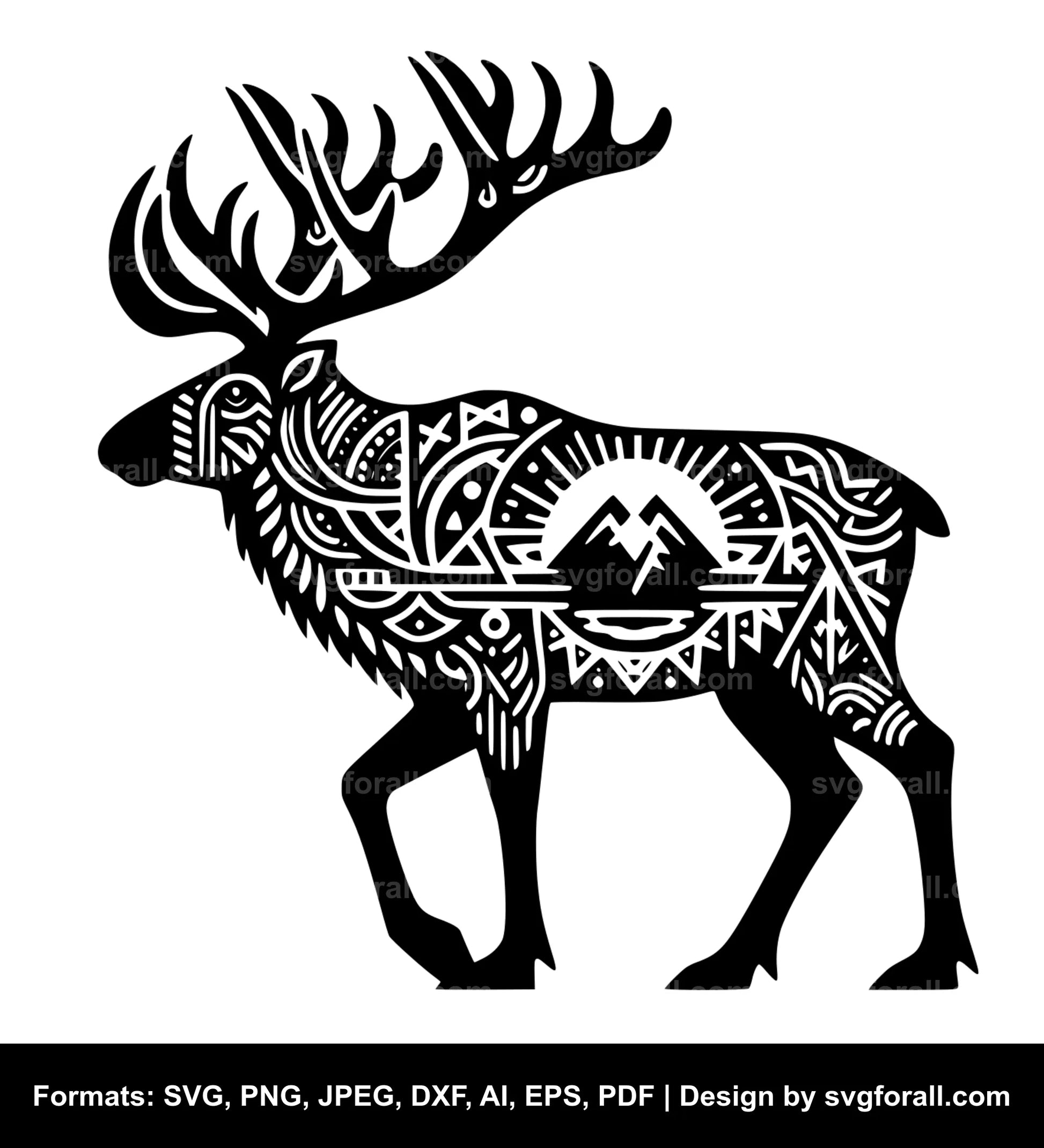 Caribou SVG Vector