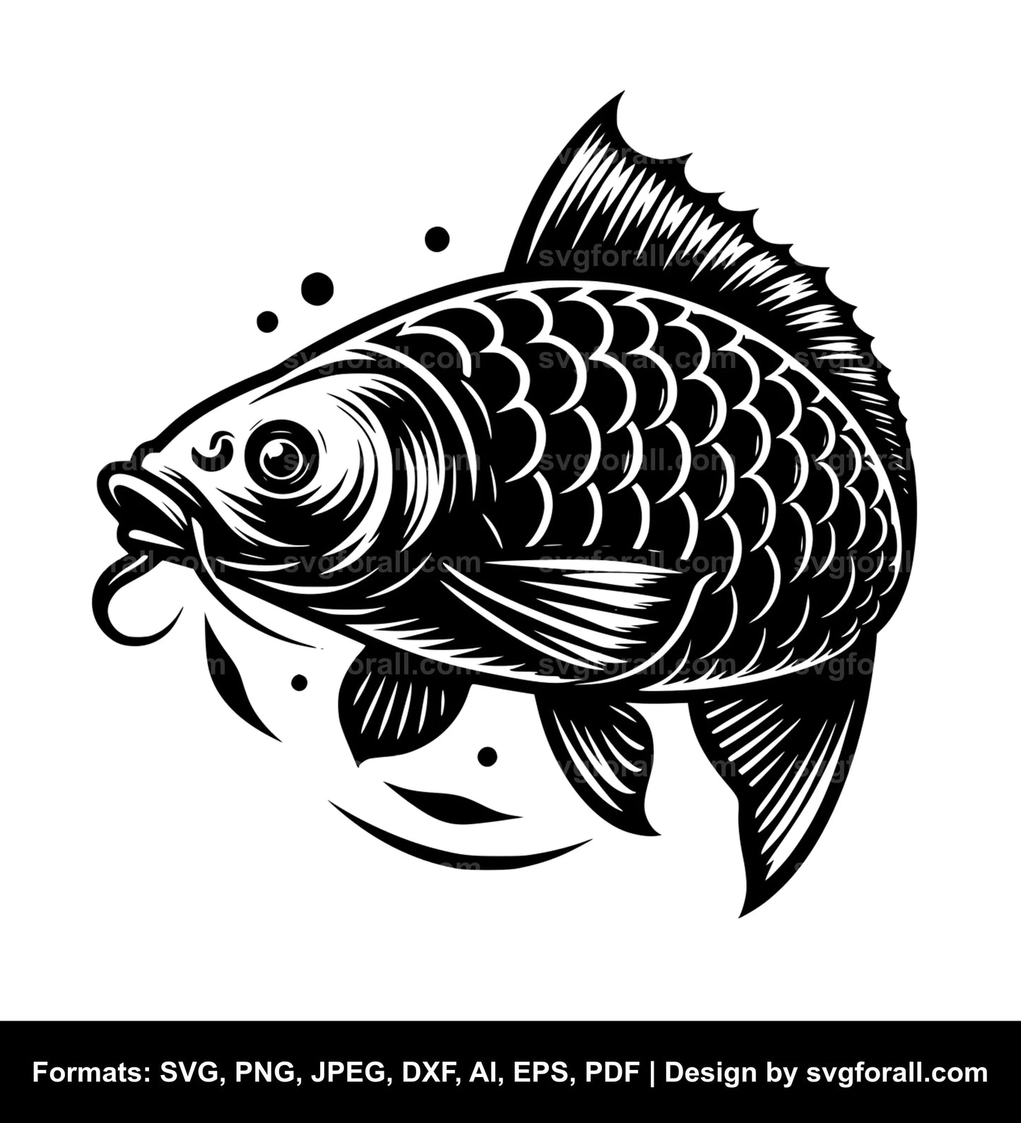 Carp Black SVG