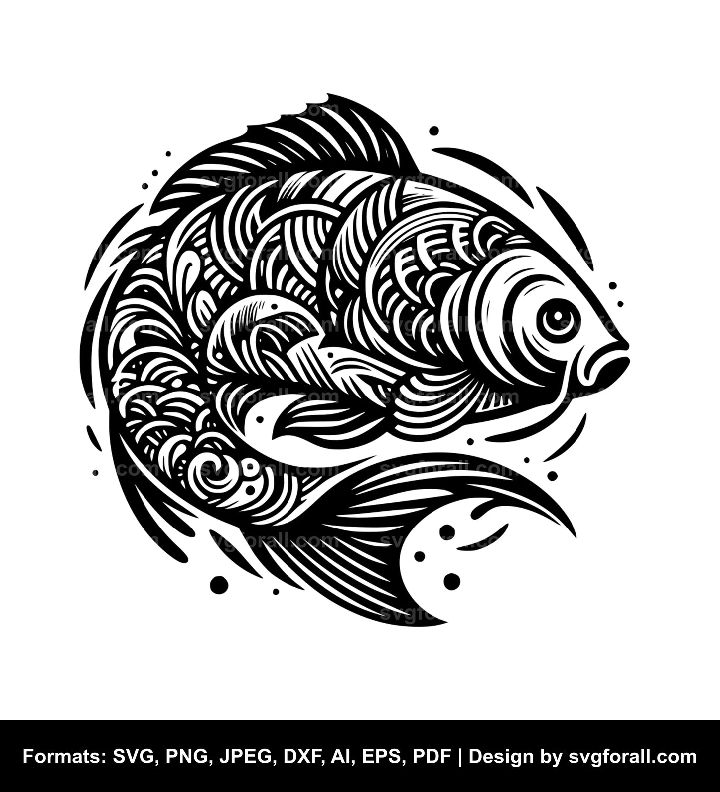 Carp SVG Vector