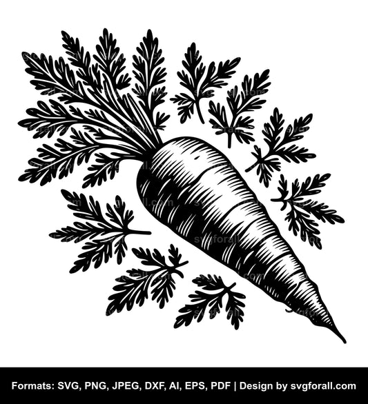 Carrot Black SVG