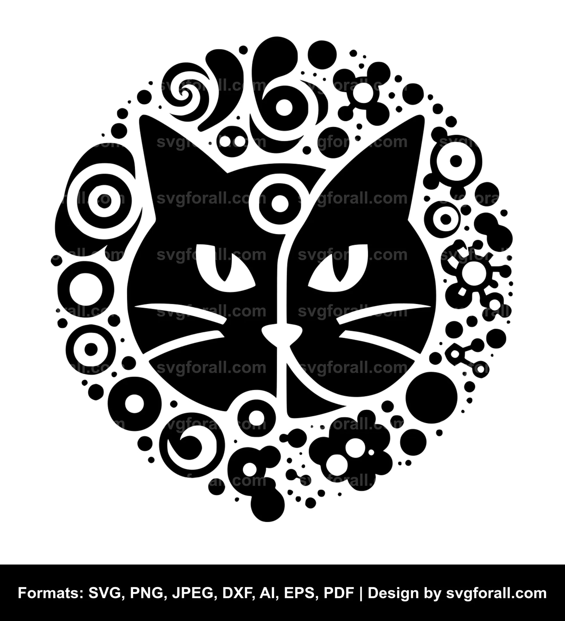 Cat Black SVG For Cricut