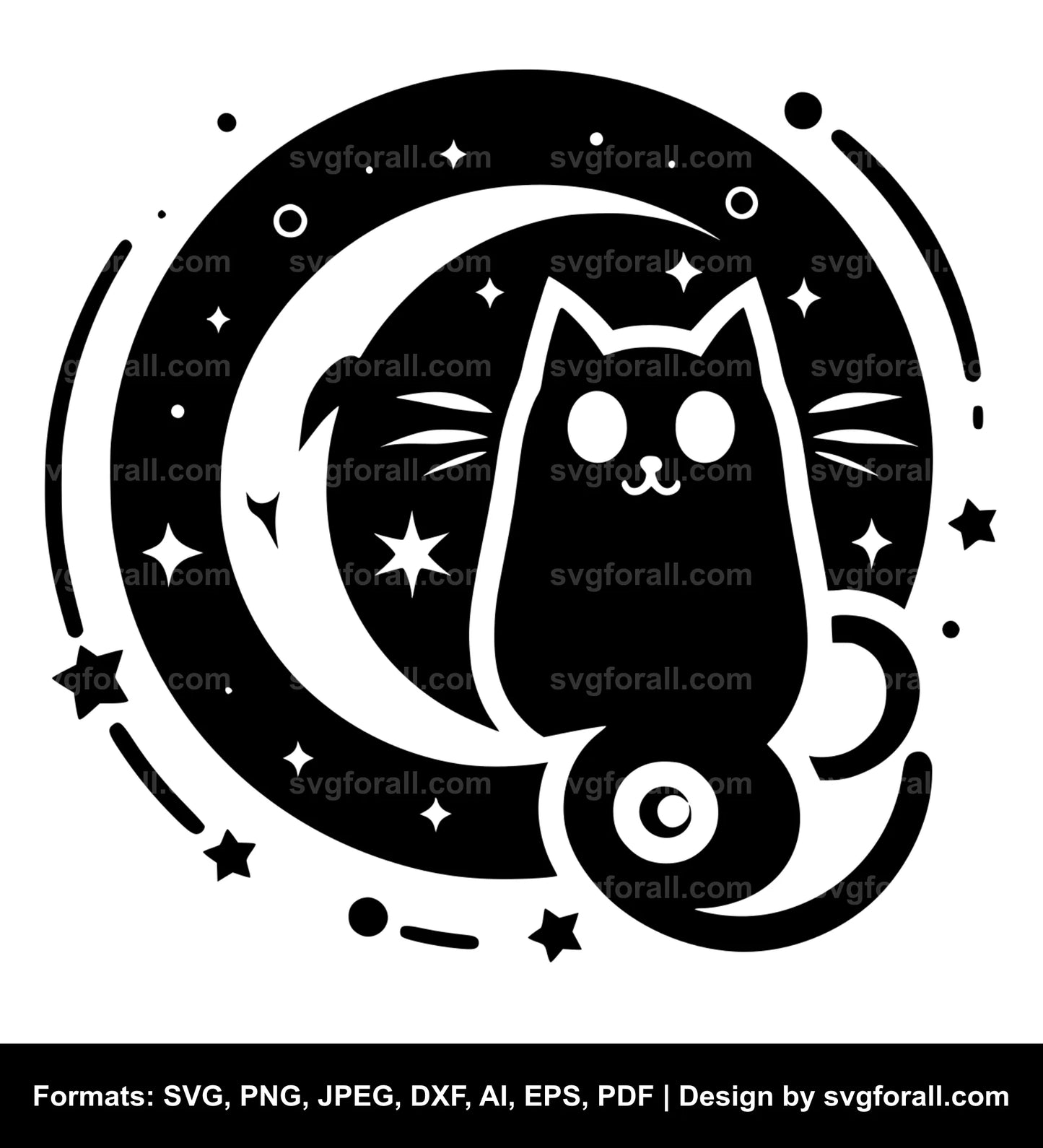 Cat Black SVG PNG