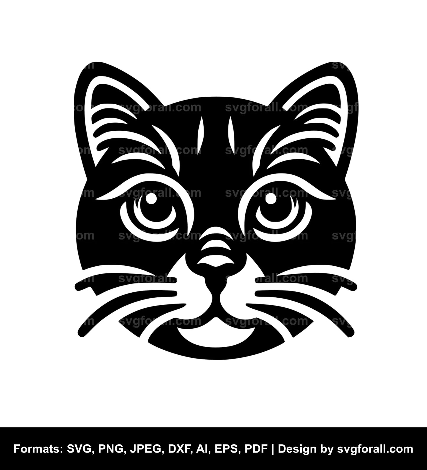 Cat Face Cricut SVG