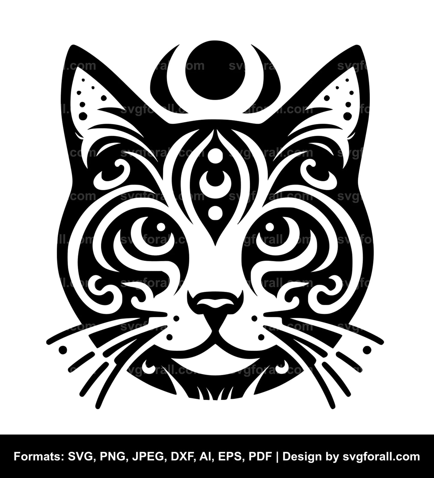 Cat Face SVG PNG