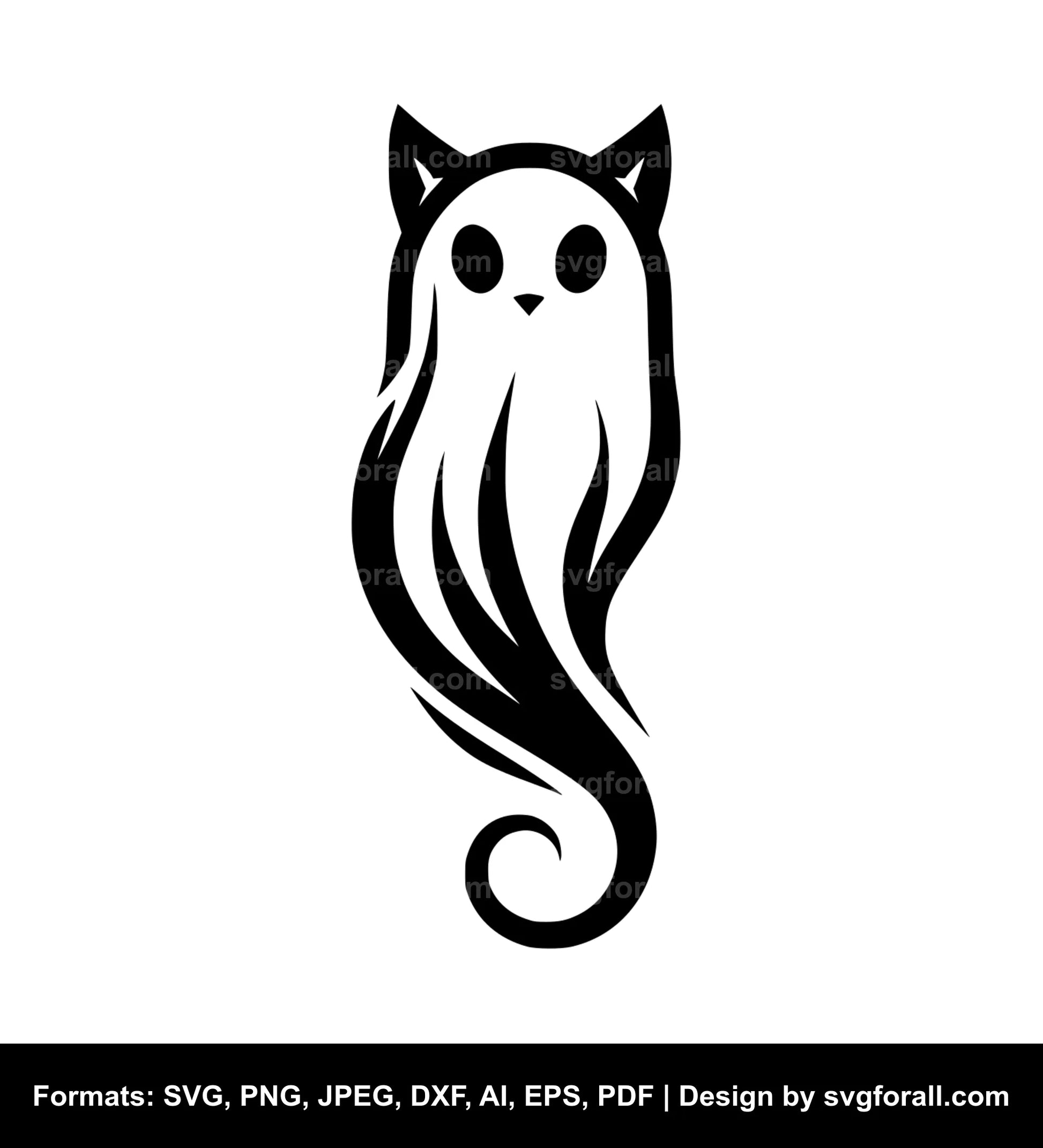 Cat Ghost SVG