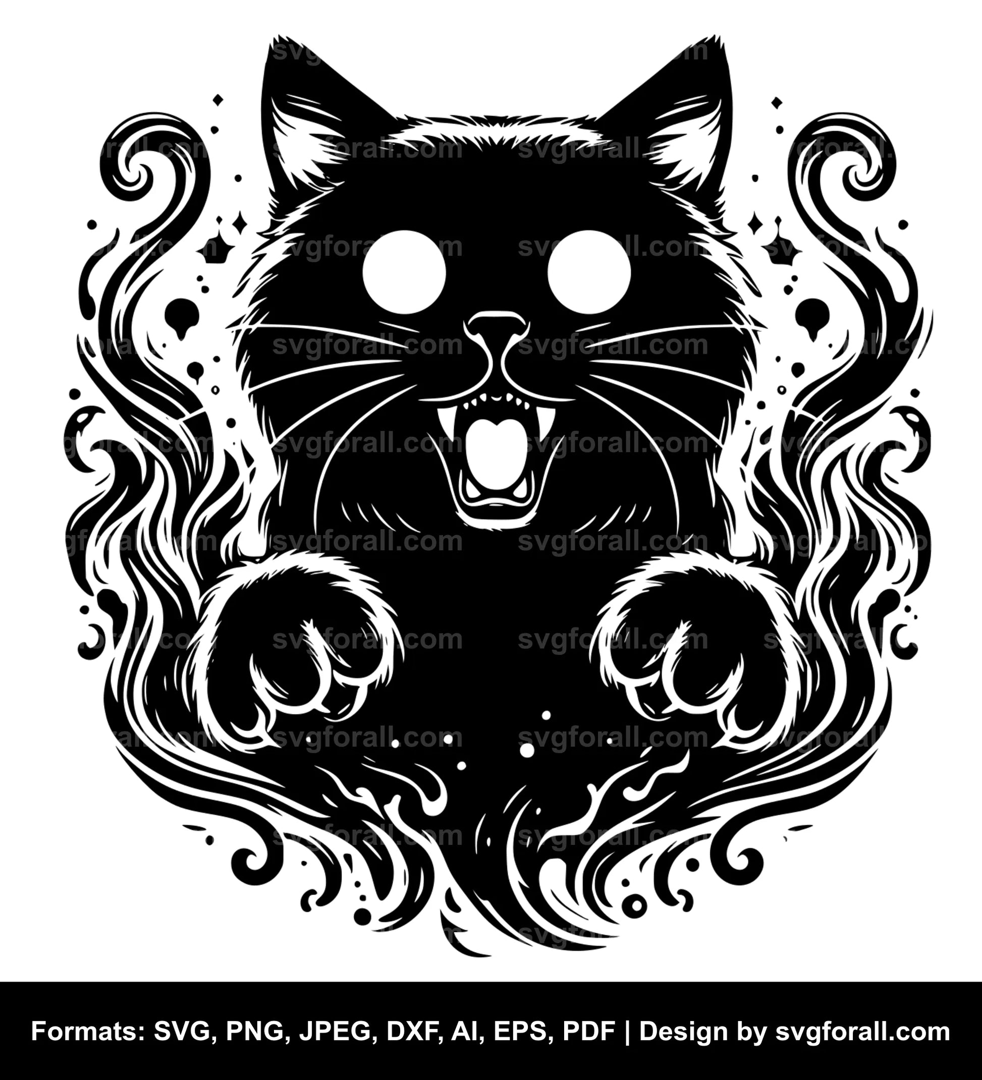 Cat Ghost SVG Cut File