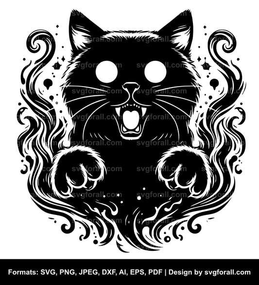 Cat Ghost SVG Cut File