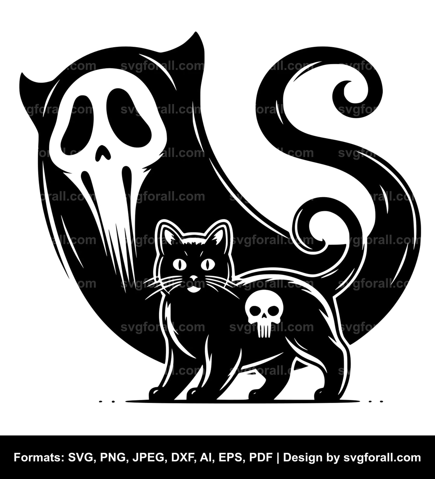 Cat Ghost SVG Download