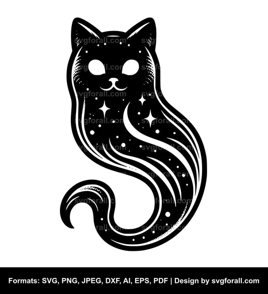 Cat Ghost SVG Download File