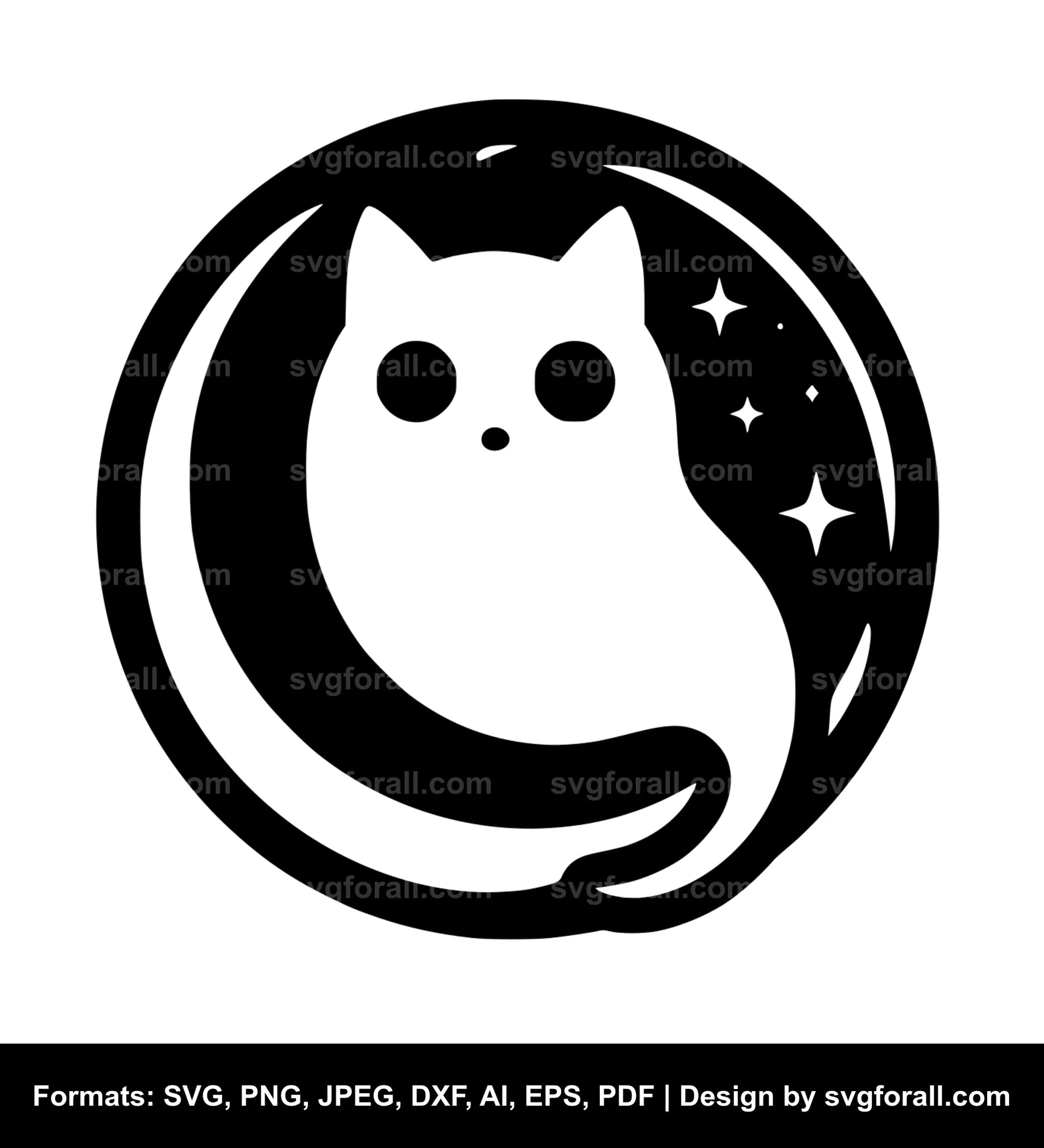 Cat Ghost SVG PNG