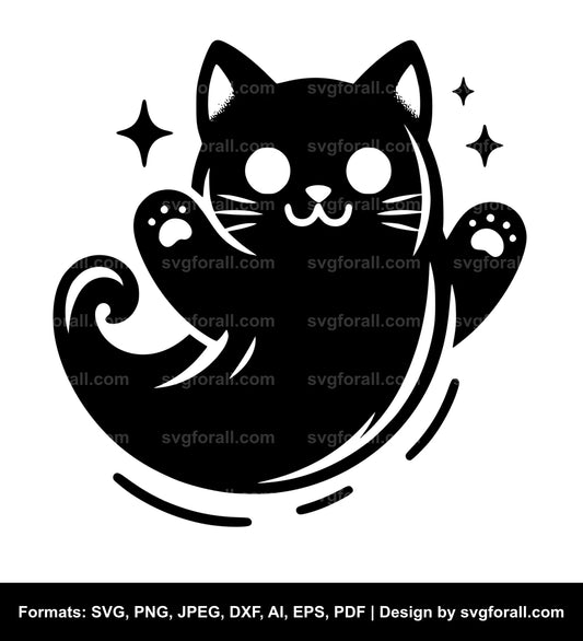 Cat Ghost SVG PNG Image