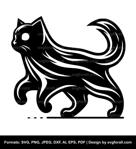 Cat Ghost Vector SVG