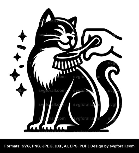 Cat Grooming SVG