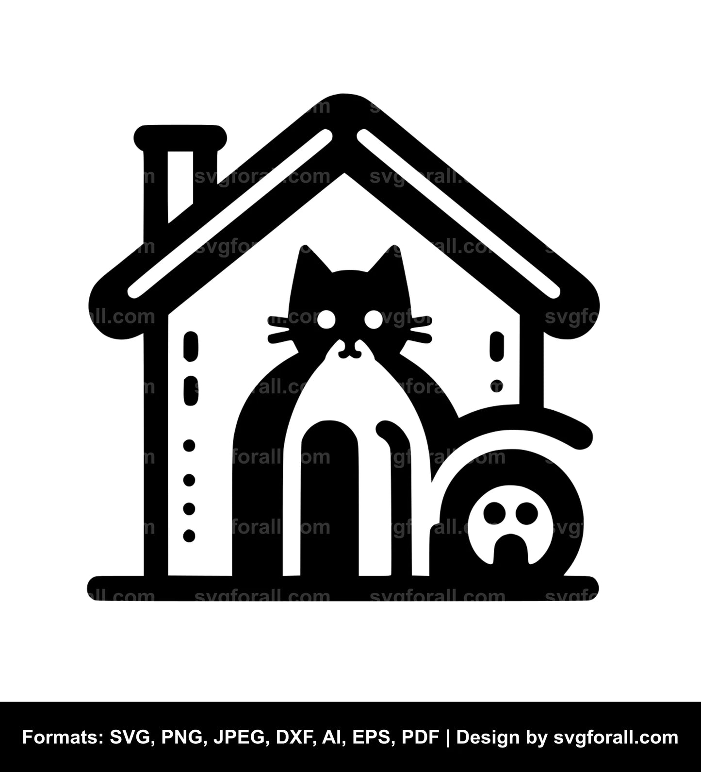 Cat House Cricut SVG