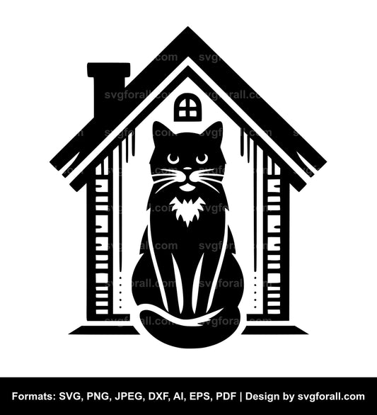 Cat House SVG