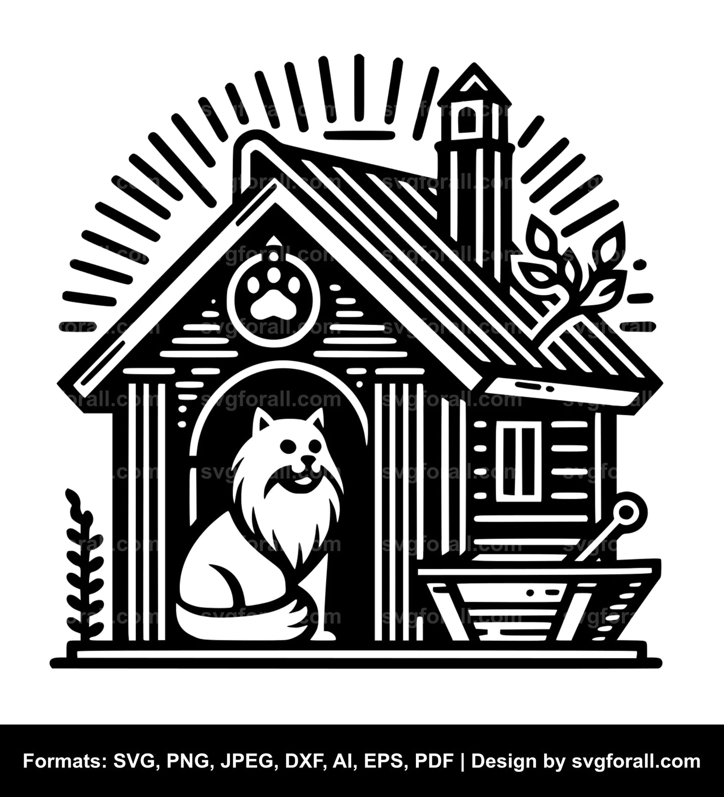 Cat House SVG File