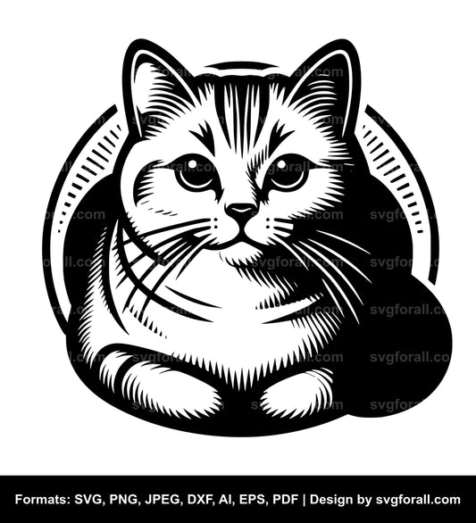 Cat Loaf SVG File