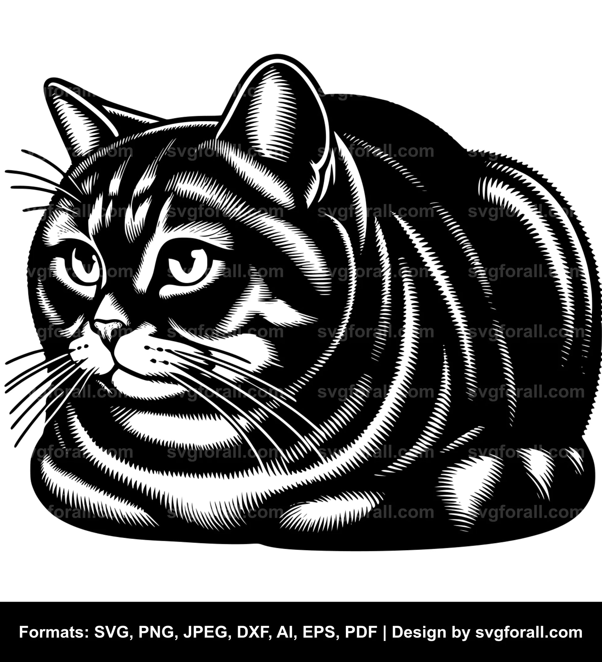 Cat Loaf SVG PNG