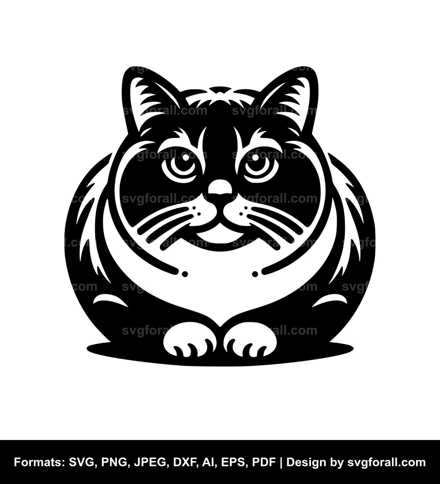 Cat Loaf SVG Vector