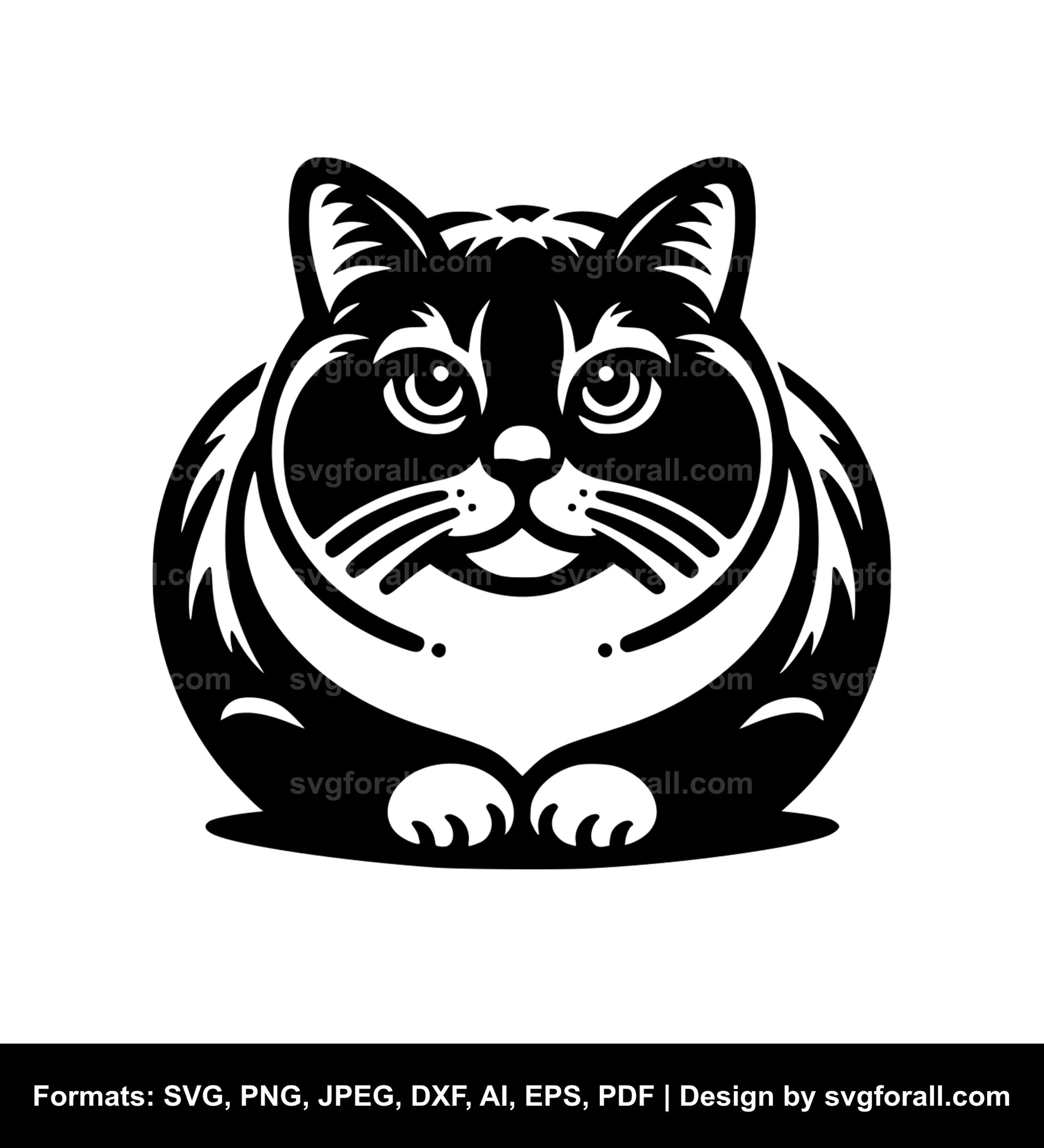 Cat Loaf SVG Vector