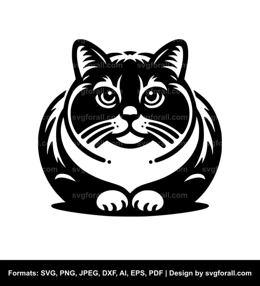 Cat Loaf SVG Vector