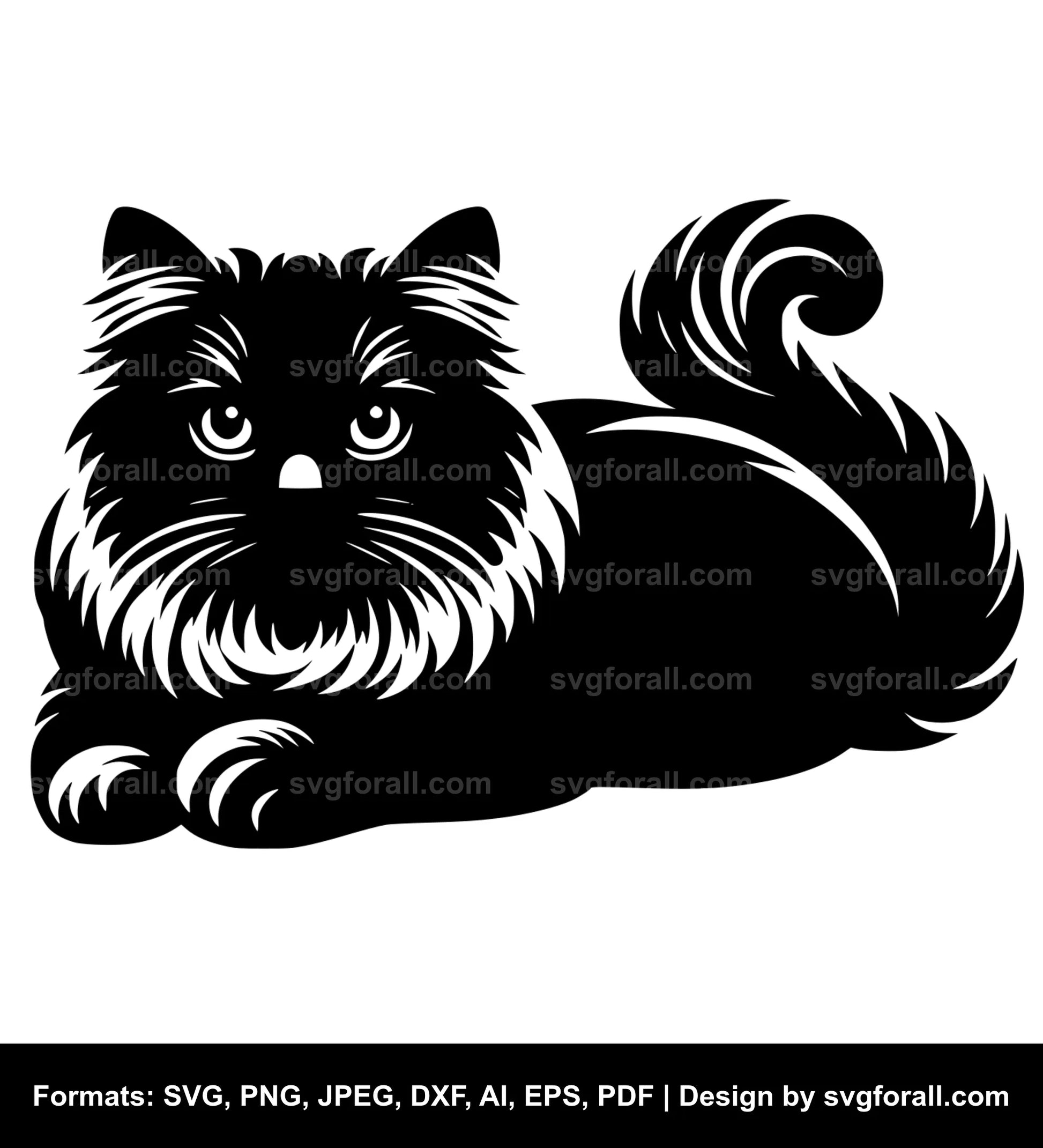 Cat Lying SVG PNG