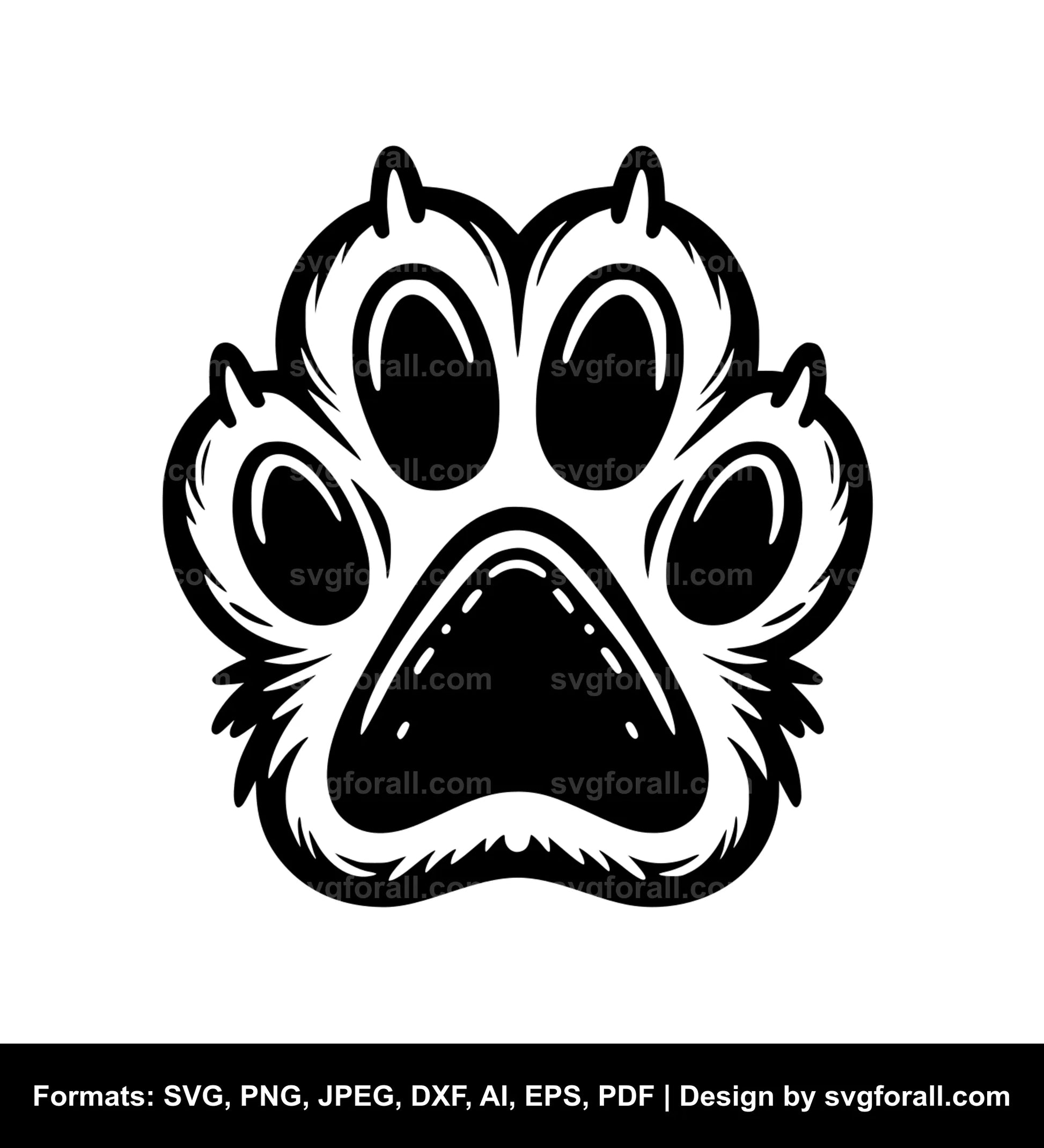 Cat Paw SVG Cut File