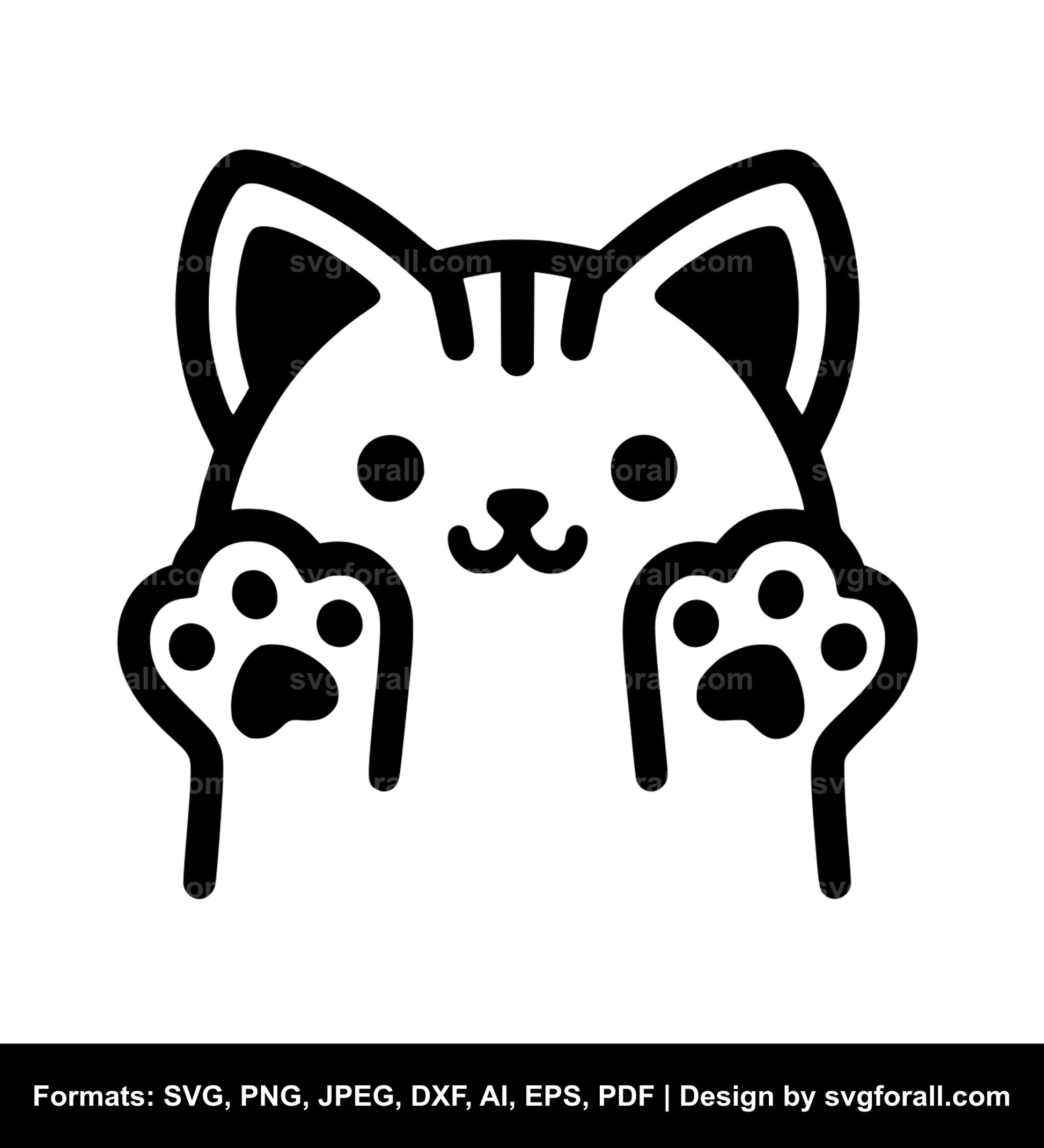 Cat Paw SVG PNG Image