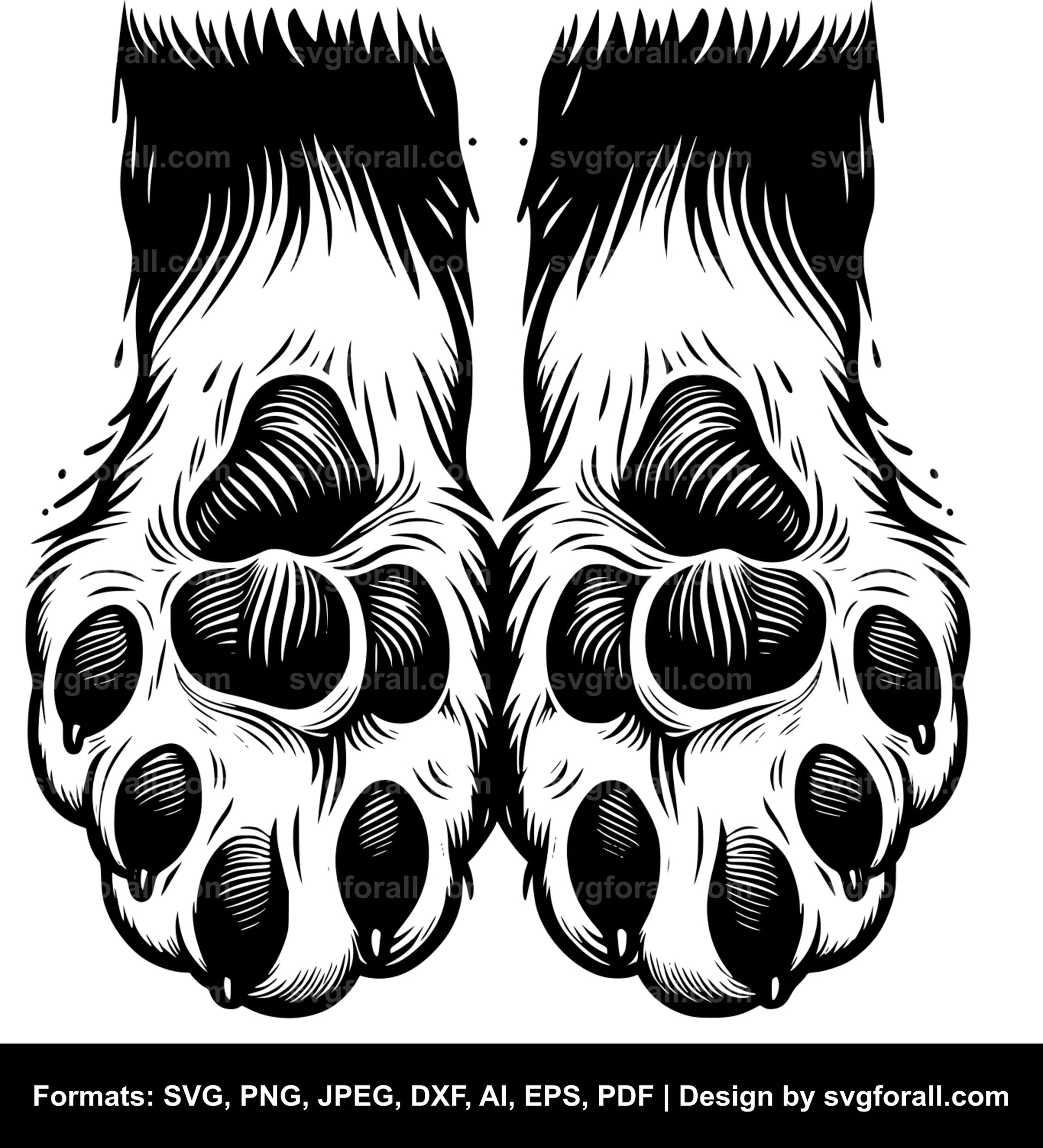 Cat Paw Vector SVG