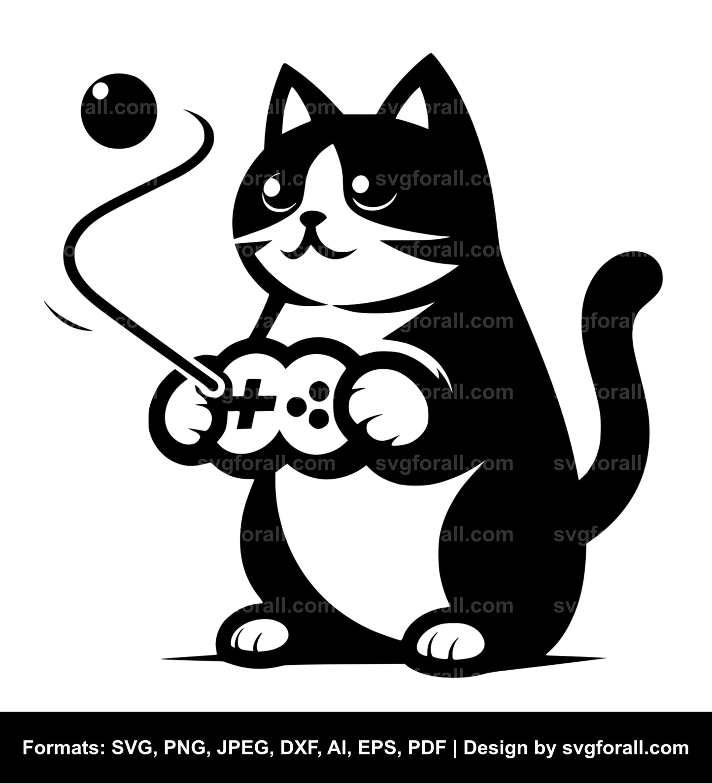 Cat Playing SVG PNG