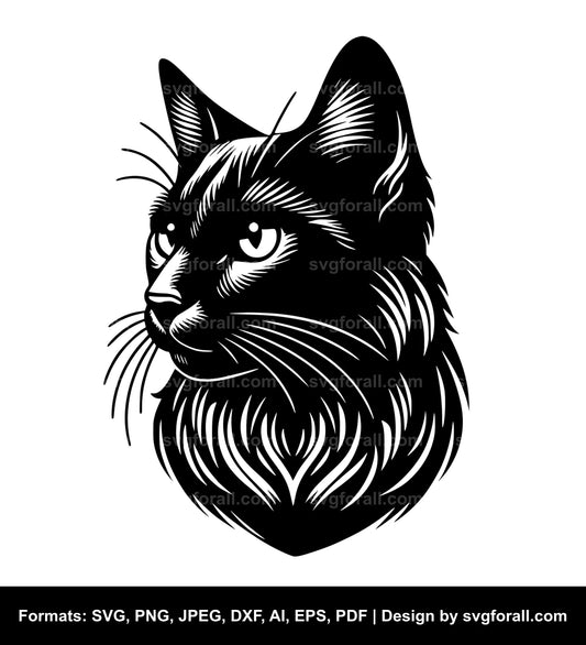 Cat Profile SVG