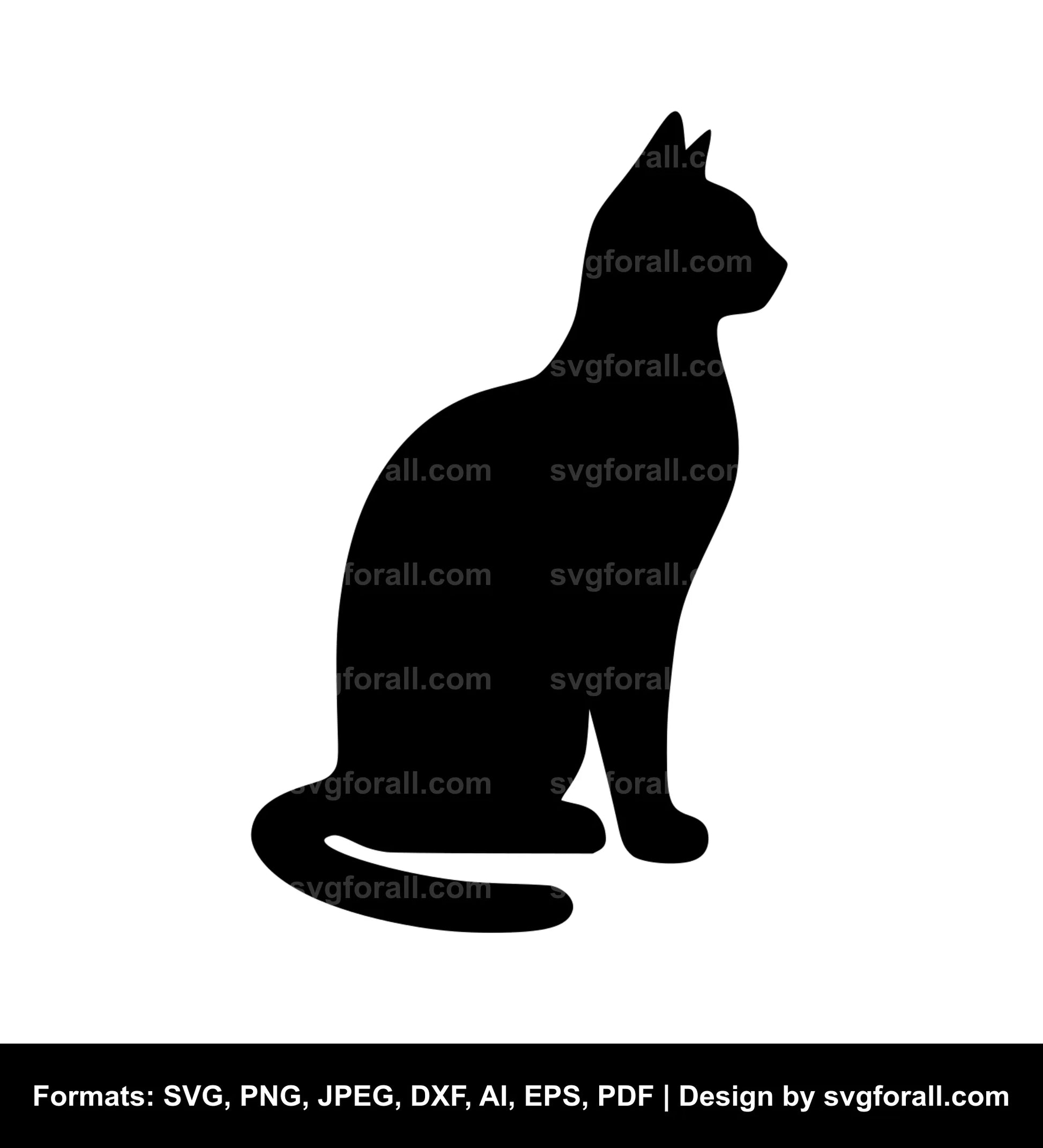 Cat SVG For Laser Cutting