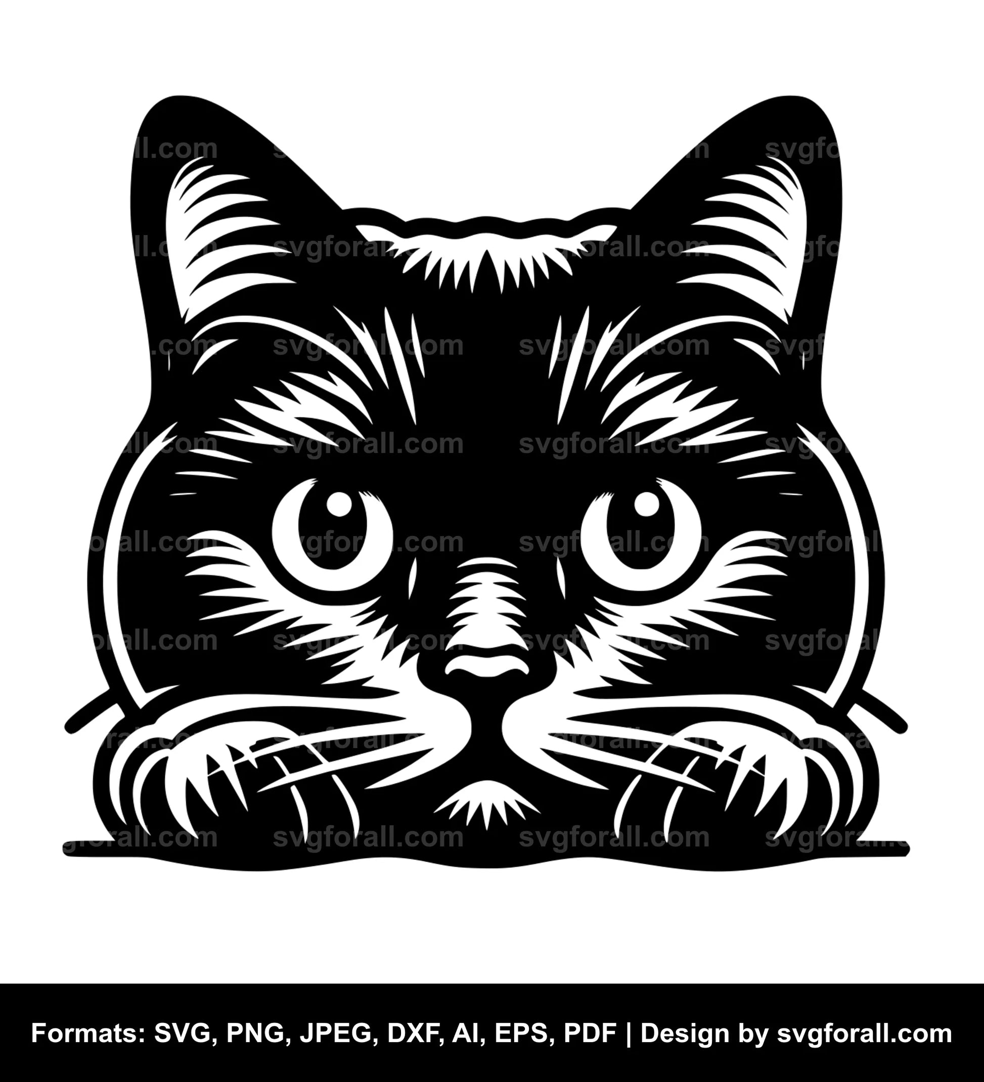 Cat SVG Vector Design