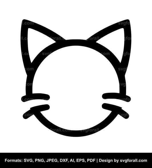 Cat SVG Vector File For Cricut