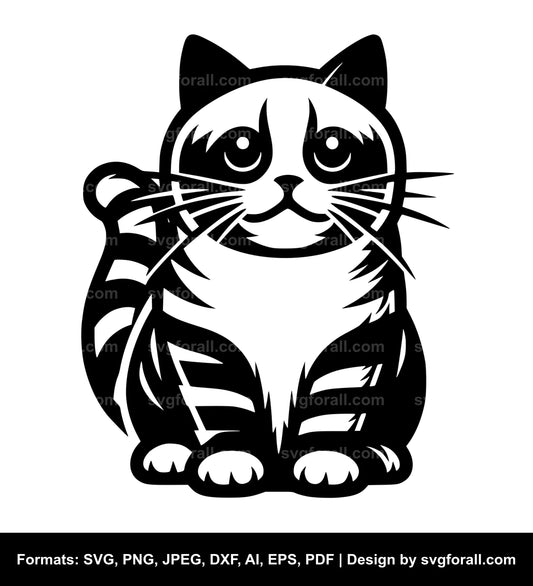 Cat SVG Vector For Diy Projects