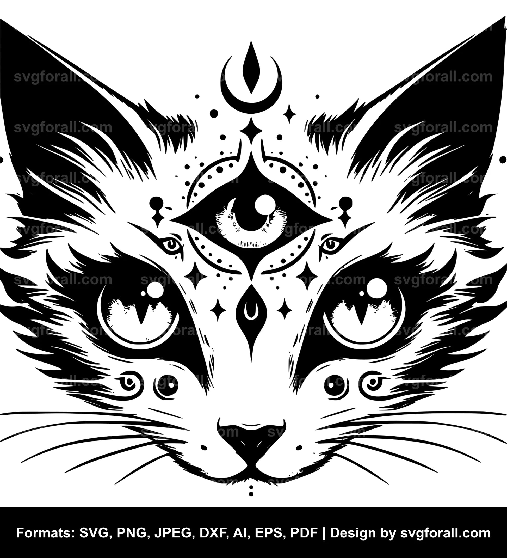 Cat SVG Vector Image For Cricut