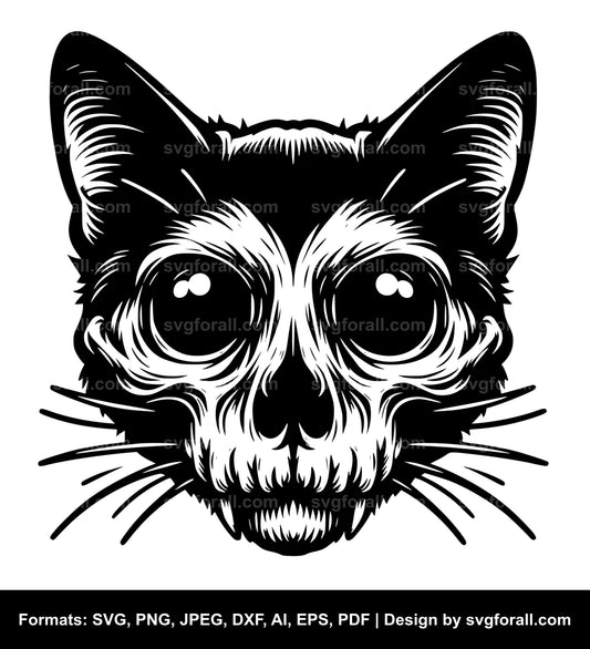 Cat Skull SVG