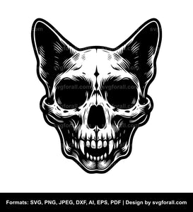 Cat Skull SVG