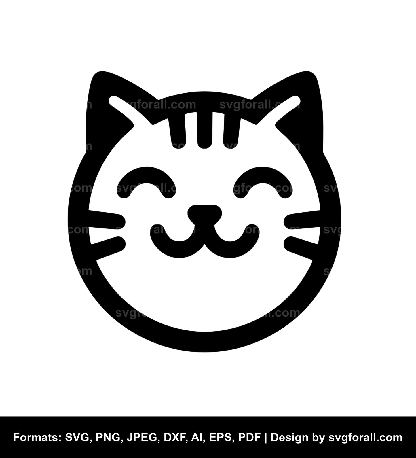 Cat Smiling Cricut SVG