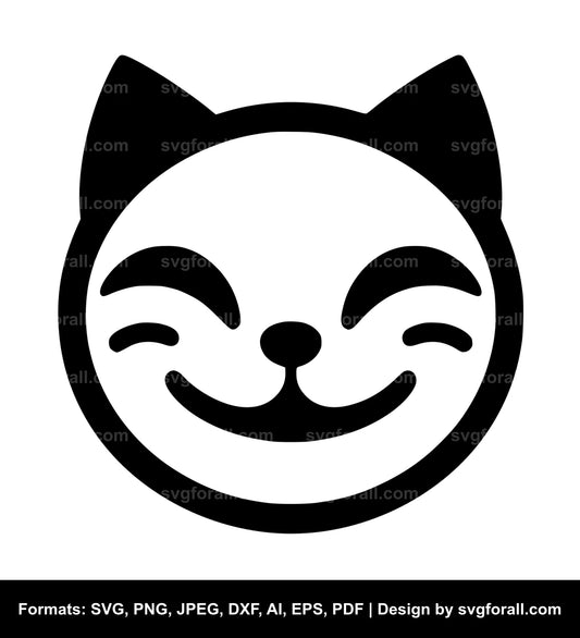 Cat Smiling SVG File